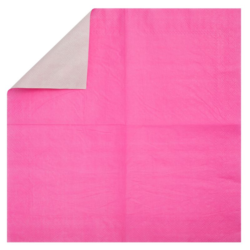 Juvale 72 Pieces of Hot Pink Party Supplies with Paper Plates, Cups, and Napkins for Birthday Decorations, Serves 24, 5 of 9