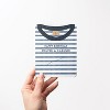 Classic Striped Shirt 3" x 3" 50-Sheet Sticky Notes (2-Pack) & Striped Shirt Greeting Card Combo by Ramus & Co - 3 of 3
