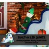 QingMoon Christmas Inflatable Slide Decor, Cute Elf, Gingerbread Man and Snowman, Holiday Blow Up Decorations for Yard, Lawn and Garden - 3 of 4