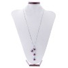 Anna-Kaci Women's Triple Teardrop Crystal Pendant Necklace, Sparkling and Elegant Design with Adjustable Chain for Special Occasions - Teardrop - 2 of 4