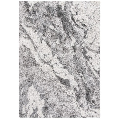 Horizon Shag Hzn890 Power Loomed Area Rug - Grey/ivory - 3'x5 ...