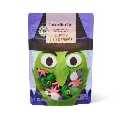 Halloween Gummy Witch Hats and Wands Candy - 3.95oz - Favorite Day™