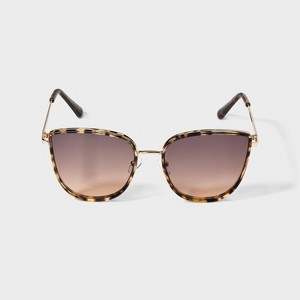 Plastic Metal Combo Cateye Sunglasses- Universal Thread™ Tort - 1 of 2