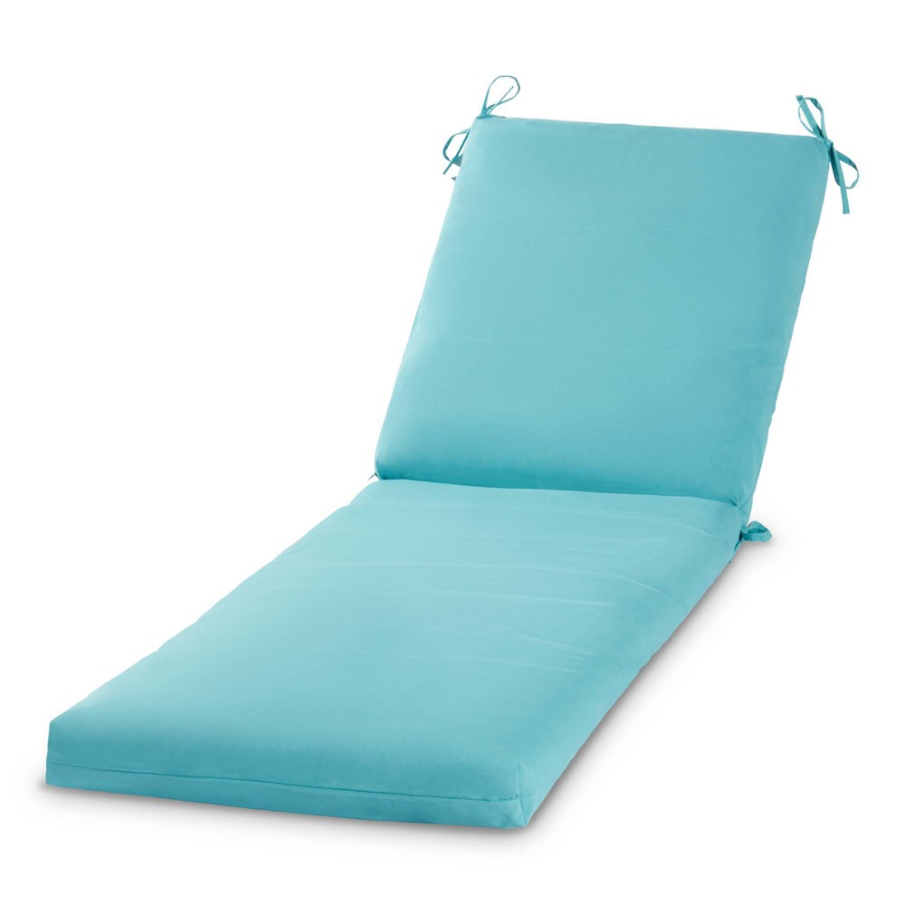 Photos - Pillow Kensington Garden 23"x29" Outdoor One Piece Chaise Lounge Cushion Teal