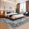 Indoor Vintage Ultra Soft Printed Area Rug for Living Room Medallion Rugs Washable Foldable Low Pile Non Slip Carpet for Bedroom - 3 of 4