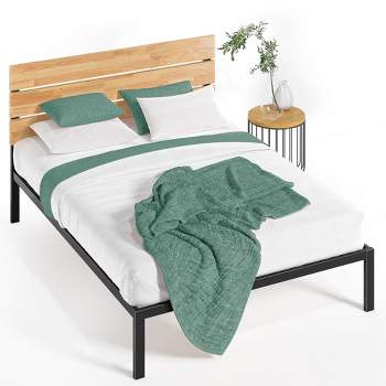 Paul Metal Platform Bed Frame Natural -ZINUS