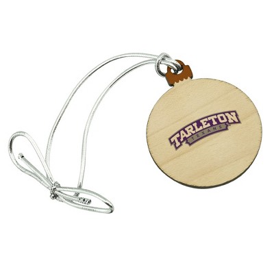 Tarleton State University Secondary Logo Mini Small Tiny Wood Christmas Tree Holiday Ornament