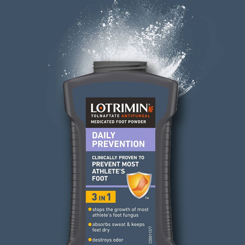 Lotrimin Antifungal Powder Athlete&#39;s Foot Daily Prevention - 3oz, 6 of 8