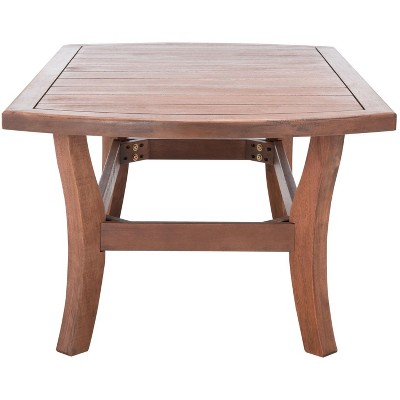 Eucalyptus Wood Payden 50" Natural Finish Outdoor Coffee Table