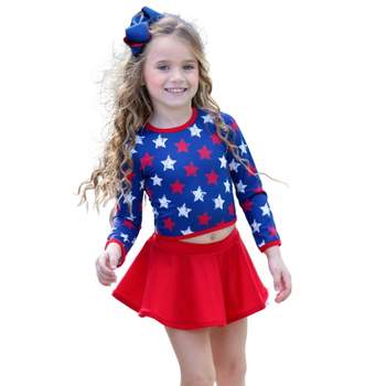 Girls All The Stars Are Shining Skort Two Piece Swimsuit - Mia belle Girls