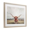 Stupell Industries Longhorn Portrait Open Meadow Framed Print Under Glass Art - 2 of 4