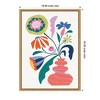 Kate & Laurel All Things Decor 18"x24" Sylvie Retro Whimsical Floral Vase Framed Canvas by Rachel Lee Natural - 2 of 4