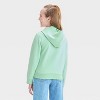 Girls' Hearts French Terry Zip-Up Hoodie - Cat & Jack™ - 3 of 4