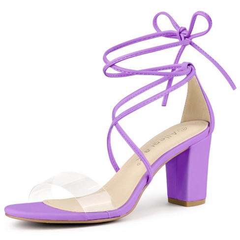 lavender heels lace up