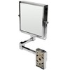 ALFI ABM8WS-PC 8Inch Square Wall Mounted 5x Magnify Cosmetic Mirror - 3 of 4