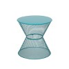MOEPISY Patio End Table Iron Teal - 3 of 4