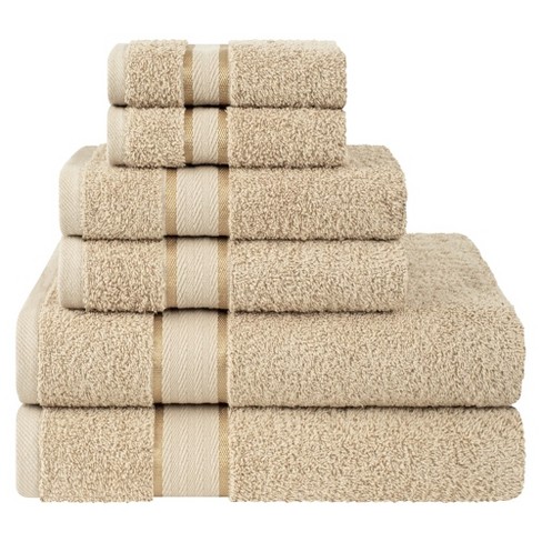 American Soft Linen 6 Piece Towel Set, 100% Cotton Bath Towels For  Bathroom, Sage Green : Target