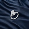 Slickblue Women's Contemporary 0.1ct Clear CZ Leaf Wrap Ring, Rhodium Plated, Sizes 5-10, Feminine Design - 2 of 4