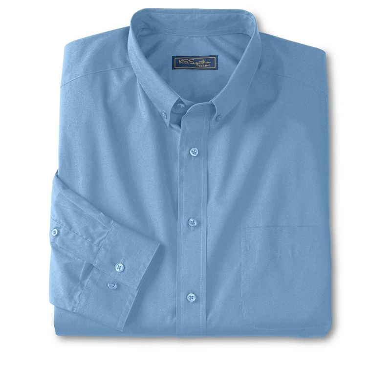 KingSize Men's Big & Tall  Wrinkle-Free Long-Sleeve Button-Down Collar Dress Shirt, 1 of 2