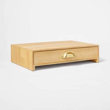 Wooden Monitor Stand with Drawer Naturals - Threshold™