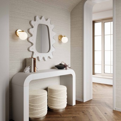 Nero Cream Boucle Round Storage Ottoman