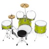 Ashthorpe 5-Piece Complete Junior Drum Set with Brass Cymbals - Advanced Beginner Drum Kit - 3 of 4