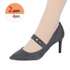 INSPIRE CHIC Women's Detachable Shoe Strap Belt Band Elastic Shoe Ankle Straps for Heels 2 Pairs - 4 of 4