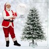 Costway 4.5 FT/6FT/7FT Pre-Lit Christmas Tree Snow Flocked Hinged Xmas Decoration with 200/350/450 Lights - 3 of 4