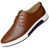 Santimon Men's Oxfords Shoes Casual Lace Up Breathable Formal Dress Mens Slip On Sneakers - 3 of 4