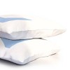 Deny Designs Standard April Lane Art Block Blue Monogram N Microfiber Printed Pillow Sham - 3 of 3