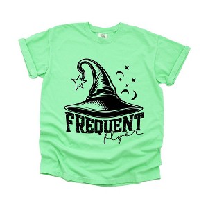 Simply Sage Market Women's Frequent Flyer Hat Short Sleeve Garment Dyed Tee - 1 of 4