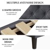 CSBDHome Linen Fabric Upholstered Platform Bed Frame with Headboard - 2 of 4