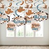 My First Rodeo - Little Cowboy 1st Birthday Party Hanging Decor - Party Decoration Swirls - Set of 40 - 3 of 4