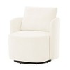 CAVINAS 360° Swivel Barrel Accent Chair,Rotating Sitting Chair,Chenille Upholstered Armchair with Curved Design for Living Room,Bedroom,Office - 2 of 4