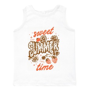 The Juniper Shop Sweet Summer Time Strawberry Toddler Tank - 1 of 4