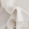 Linen Blend Curtains Solid Curtains for Living Room Bedroom Curtains with Grommet Light Filtering, 2 Pieces - 4 of 4