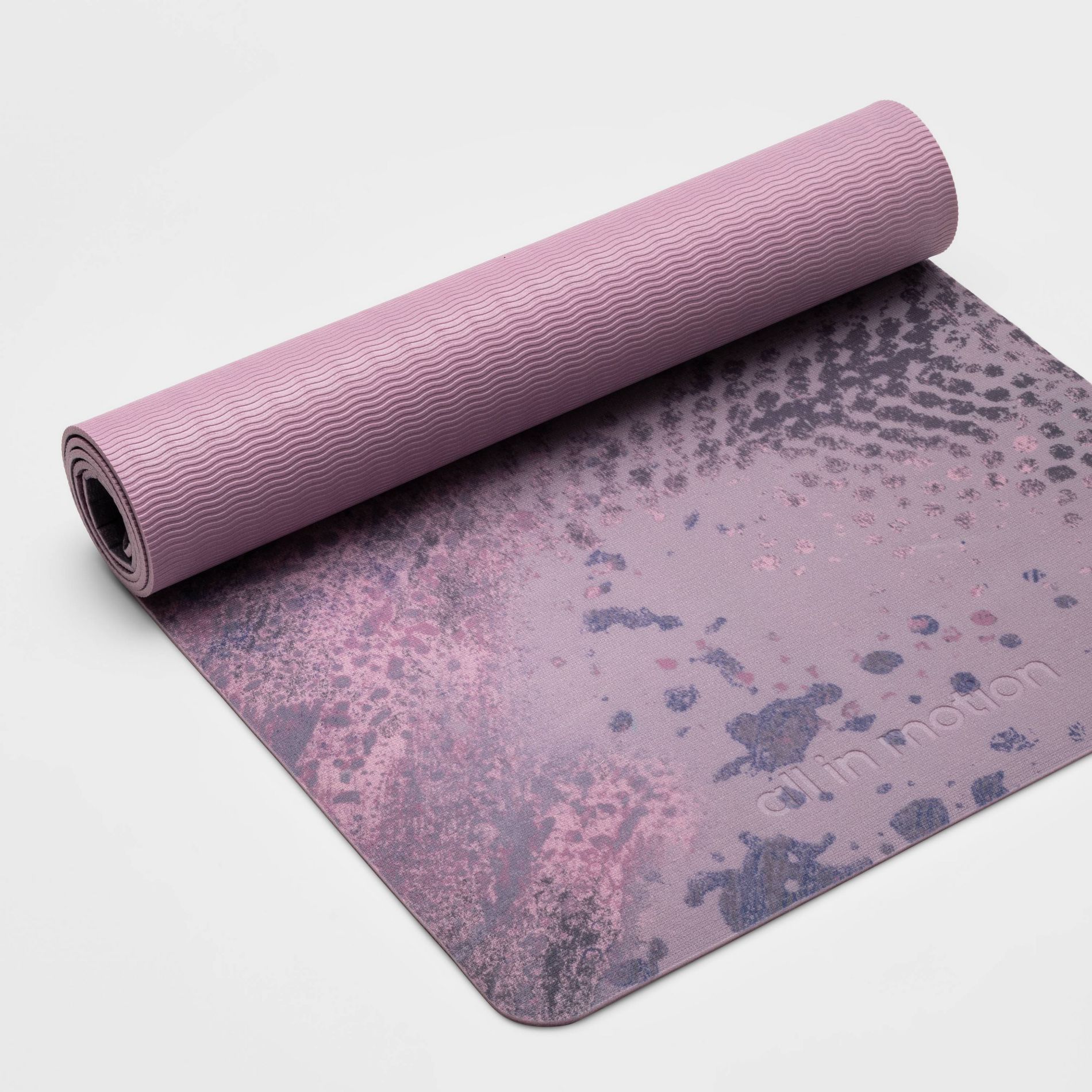 Cloud Print Yoga Mat 5mm Violet - All In Motion™: PVC Material, Low Tack Grip