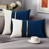 REGALWOVEN Velvet Soft Decorative Square Patchwork Throw Pillow Covers  2 Pcs - 2 of 4