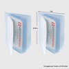 Alpine Swiss SET OF 2 Clear Plastic Wallet Inserts 12 Pages Picture Card Holder - image 2 of 4