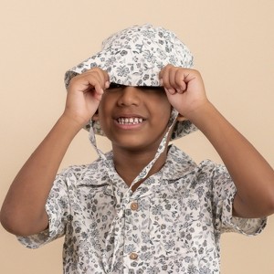 Makemake Organics Organic Bucket Sun Hat - Blue Petunia - 1 of 4