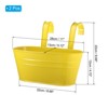 Unique Bargains Balcony Metal Versatile Anti-Rust Hanging Flower Holder 2 Pcs - 2 of 4