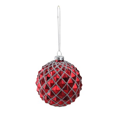 red and silver christmas ornaments