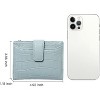 BEAFUP Small Wallet for Women,Leather RFID Blocking Bifold Credit Card Holder with Zipper Coin Pocket - 3 of 4