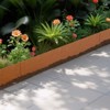 VEVOR Steel Landscape Edging, 6 Packs 40 x 8 in Weather-Resistant & Pre-Rust Metal Landscape Edging, Bendable Garden Edging Border, Brown - 2 of 4