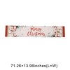 Unique Bargains Christmas Table Runner Polyester Red White 71x14 Inch 1Pcs - 3 of 4