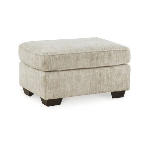 Signature Design by Ashley Contemporary Lonoke Ottoman, Parchment - 1 of 4