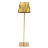 National Brand Portable and Rechargeable LED Touch Lamp with Pleated Shade - 2 of 3
