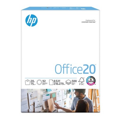 HP Copy & Print20, 20lb, 8.5 x 11, 500 Sheets 