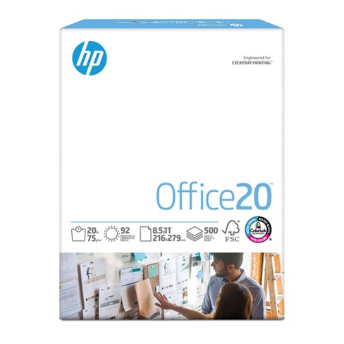 HP Copy20 Printer Paper 20lb 8.5x11 92 Bright 500 Sheets