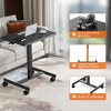 CAVINAS Height-Adjustable Mobile Small Desk, Standing Desk with Lockable Wheels, Portable Computer Desk, Office Desk & Gaming Desk for Home/Office - 3 of 4